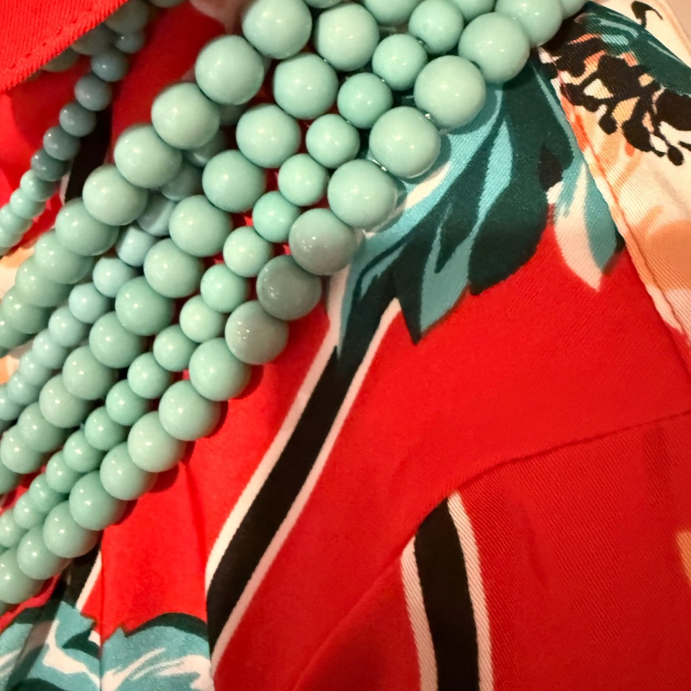 Baublebar Multi String Turquoise Beaded Necklace - image 2